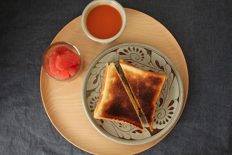 7寸プレート 唐草線彫