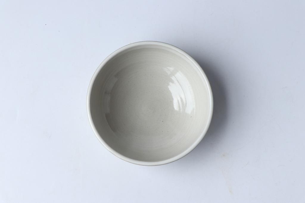 ボウル 一色唐草線彫