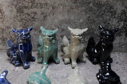 獅子 横向(17cm) 面取り 一色