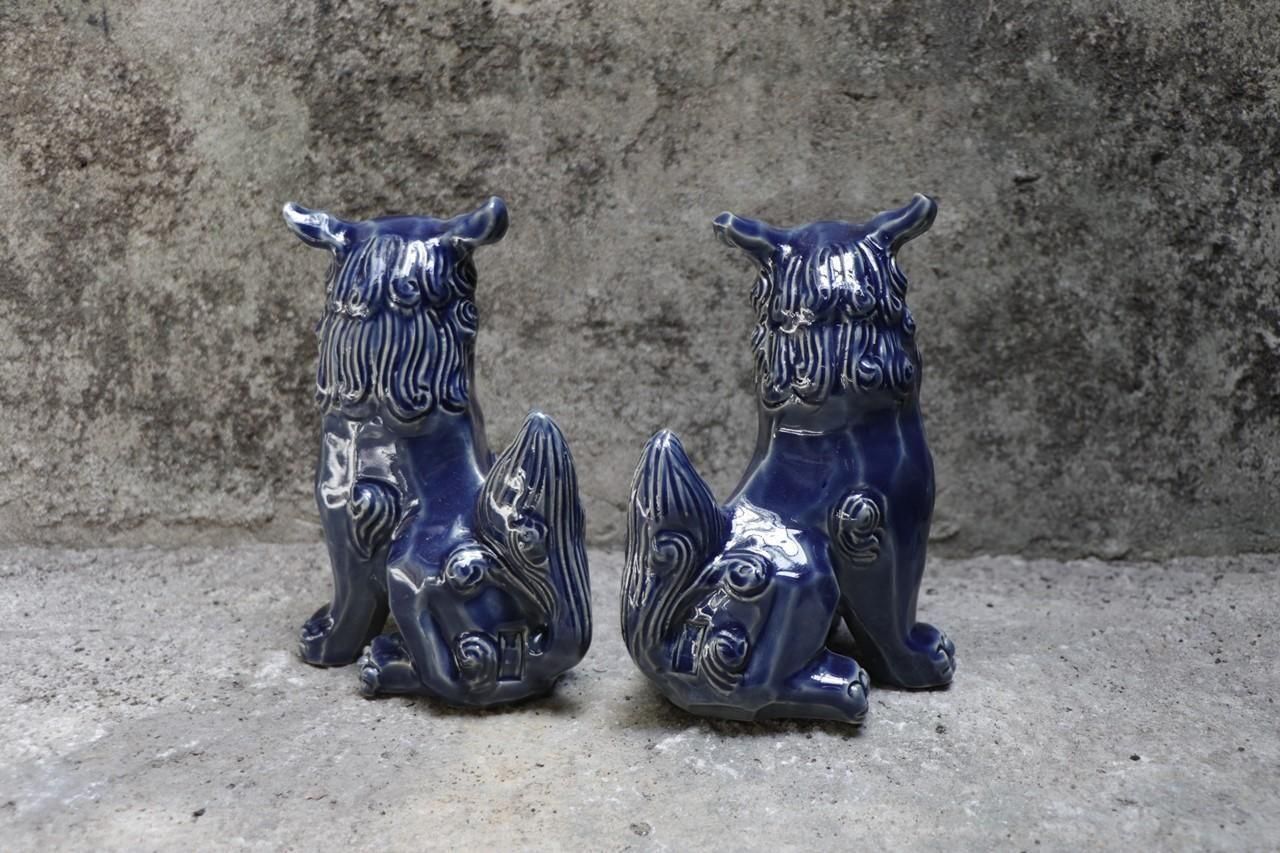 獅子 横向(17cm) 面取り 一色