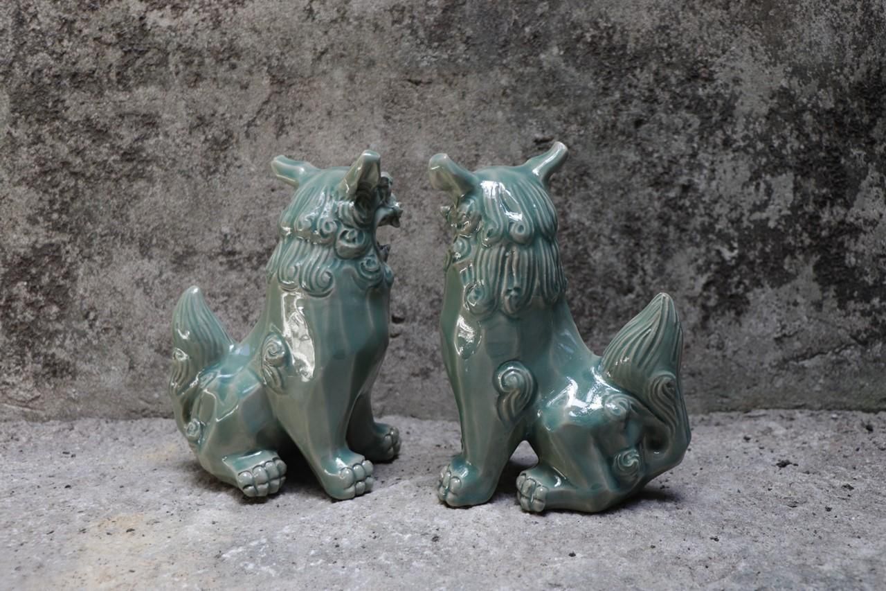 獅子 横向(17cm) 面取り 一色