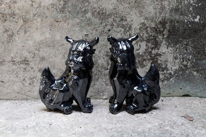 獅子 横向(17cm) 面取り 一色