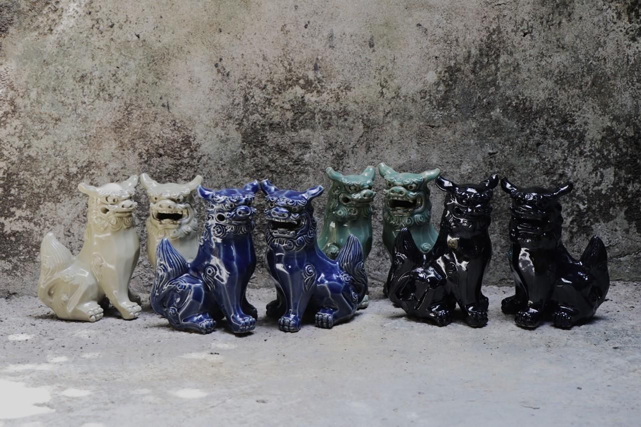 獅子 横向(17cm) 面取り 一色