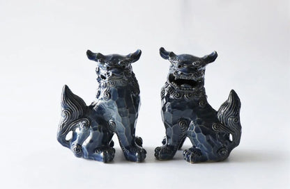 獅子 横向(17cm) 面取り 一色
