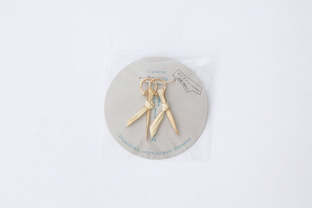 種水土花 クバ耳飾り talisman – 壺屋焼窯元 育陶園